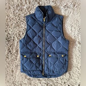 Woolrich Navy Quilted Down Puffer Vest | Women’s Small